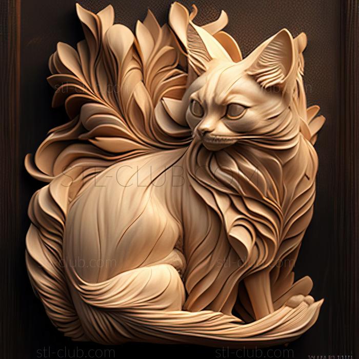 3D model st Balinese cat (STL)